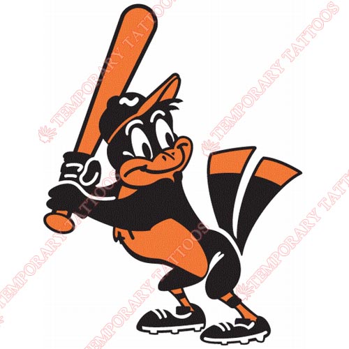 Baltimore Orioles Customize Temporary Tattoos Stickers NO.1421